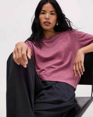 Cindy Relaxed Crop Tee