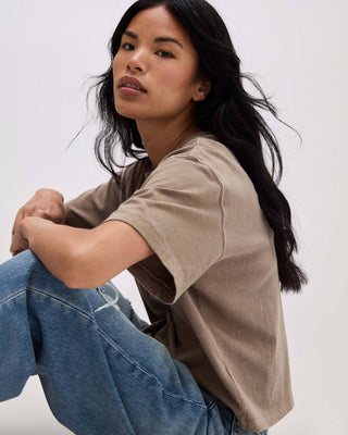 Cindy Relaxed Crop Tee