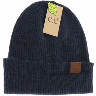 Unisex Soft Ribbed Cuff C.C Beanie