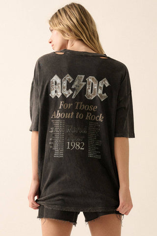 AC/DC World Tour 1982 Mineral-Wash Graphic Tee