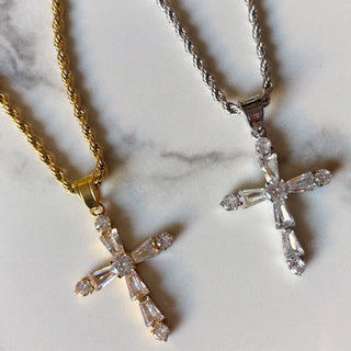 Everlasting Crystal Cross Necklace