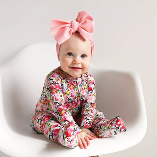 Gigi and Max - Eloise RUFFLE ZIP Bamboo Baby Outfit Sleepies Little