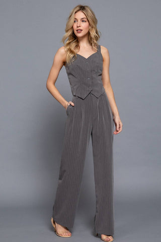 The Piper Pinstripe Vest