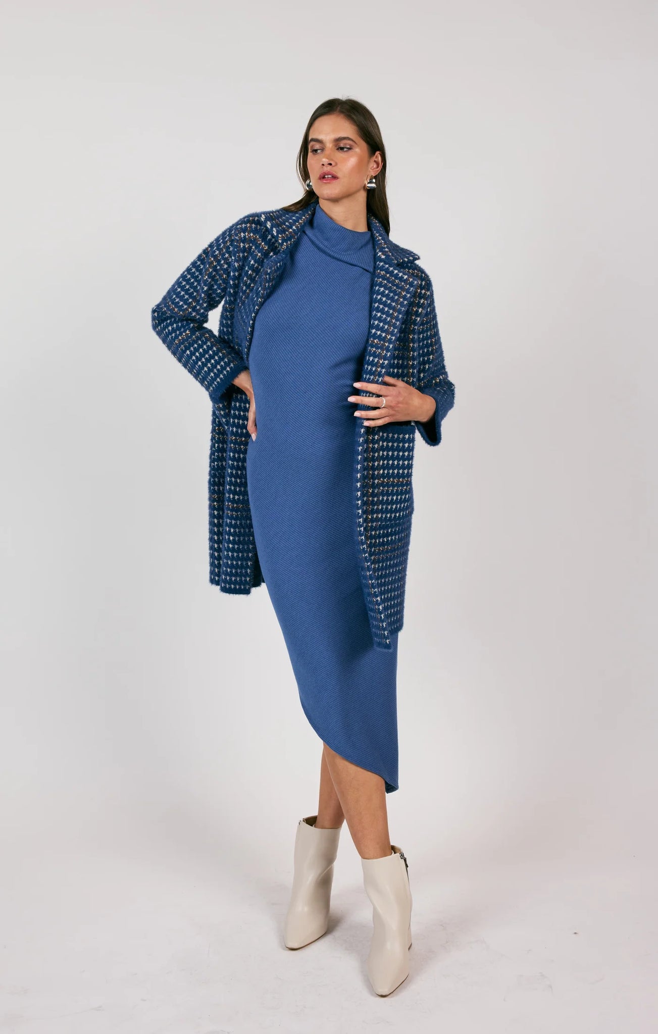 Marceau Houndstooth Coat