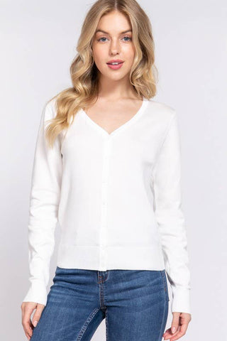 The Classic Button Down Sweater Cardigan