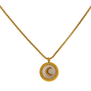Perla Crescent Moon Necklace