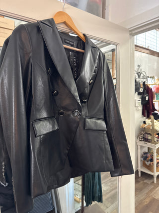 Love Token Pleather Blazer
