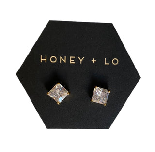 Ella Princess Cut Studs