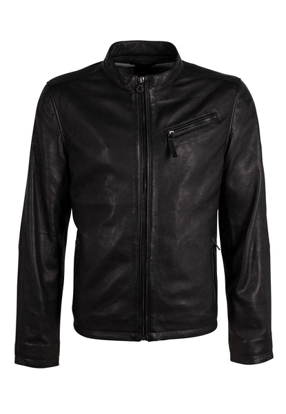 Mauritius- Jaqua CF Leather Jacket- Black