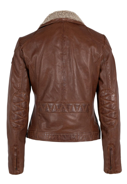 Mauritius- Jenja CF Leather Jacket- Cognac