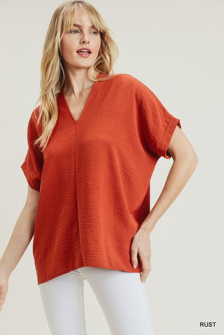 Harper Relaxed V Neck Blouse