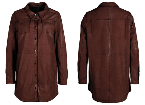 Mauritius- Mahi Leather Jacket- Brown