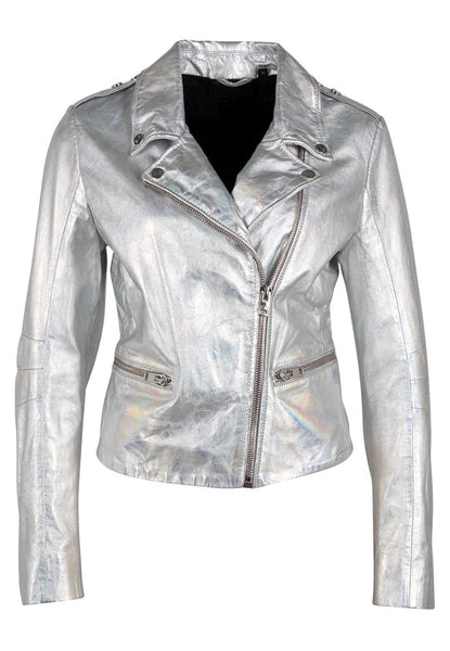 Mauritius- Adeni Leather Jacket -Holographic