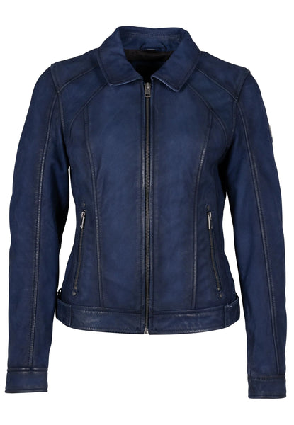 Mauritius- Sunny Leather Jacket- Blue