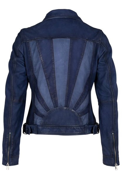 Mauritius- Sunny Leather Jacket- Blue