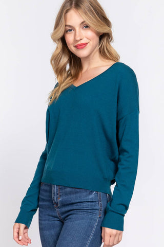 Vanessa Back Cross Strap Viscose Sweater
