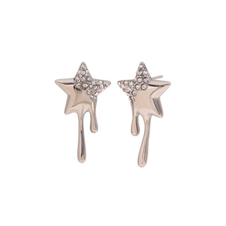 Milky Way Melting Star Stud Earrings