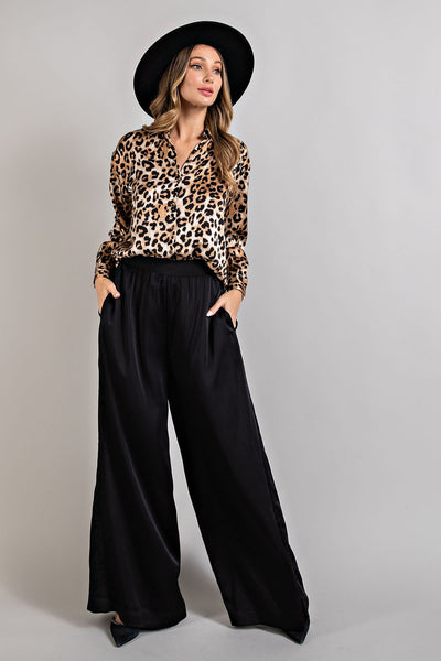 Lilly Leopard Long Sleeve Blouse