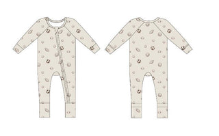 Baylor Moon - Sports (Ribbed) | Bamboo Zipper Pajamas