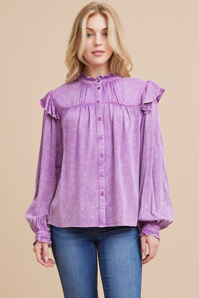 Poppi Poet Top- Purple