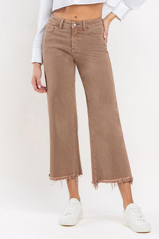 Vervet Chocolate Malt Cropped Wide Leg