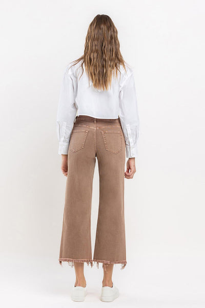 Vervet Chocolate Malt Cropped Wide Leg