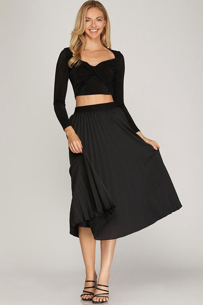 Adrinna Pleated Skirt