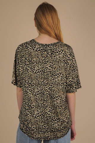 Olivia Oversized Leopard Printed Knit Top