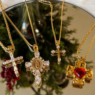 Everlasting Crystal Cross Necklace