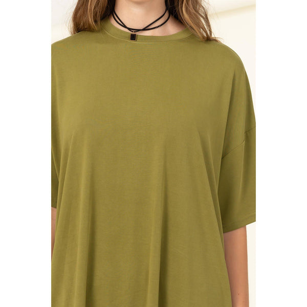 Olivia-OVERSIZED SHORT SLEEVE BASIC TOP