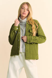 Monica Mineral Wash Quilted Shacket