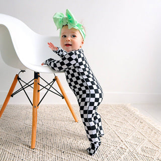 Gigi and Max - Axel ZIP Bamboo Sleepies Little Baby Outfit Bamboo