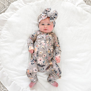 Gigi and Max - Tatum RUFFLE ZIP Bamboo One Piece Floral Baby Clothing