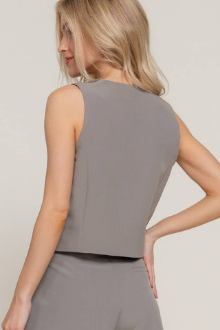 The Friday Front Button Closure Vest