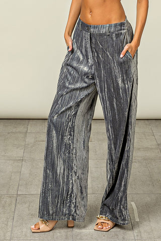 Princeton Pleated Velvet Pants