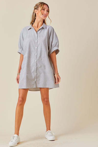 Olivia Oversized Button Down Dress