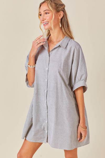 Olivia Oversized Button Down Dress