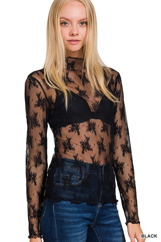 Lainey Lace Layering Top (Multiple Colors Available)