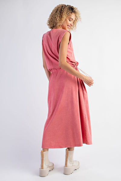 Polly Mineral Wash Cotton Maxi Dress