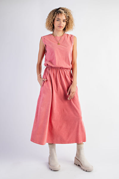 Polly Mineral Wash Cotton Maxi Dress