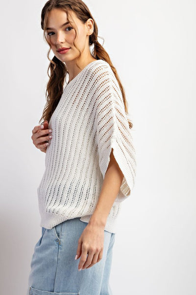 Caty-Loose Knit Swetaer