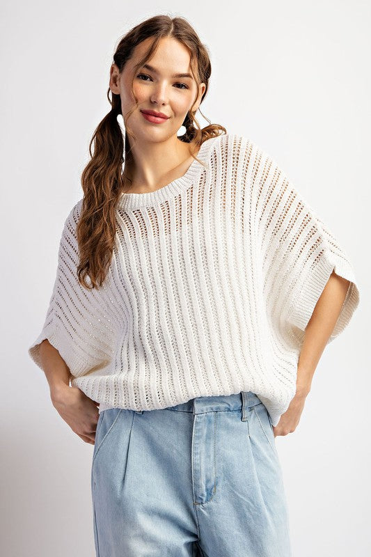 Caty-Loose Knit Swetaer