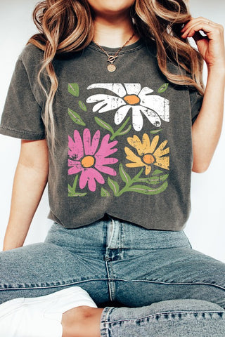 Vintage Daisies Comfort Colors Tee