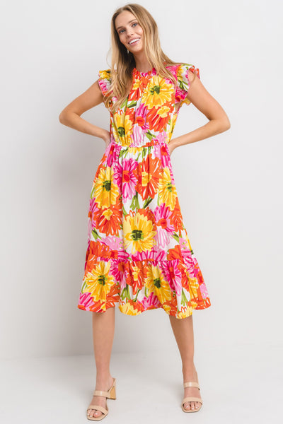 Yolanda Floral Print Dress