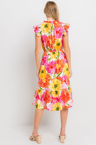 Yolanda Floral Print Dress