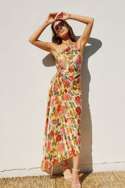 Gift of Love Asymmetrical Floral Dress