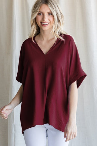 Harper Relaxed V Neck Blouse