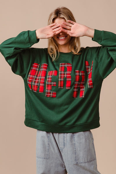 Merry Christmas Fleece Pullover