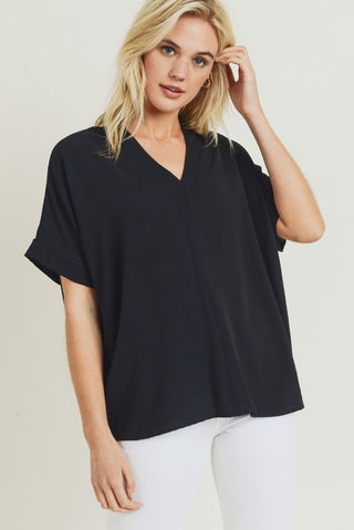 Harper Relaxed V Neck Blouse