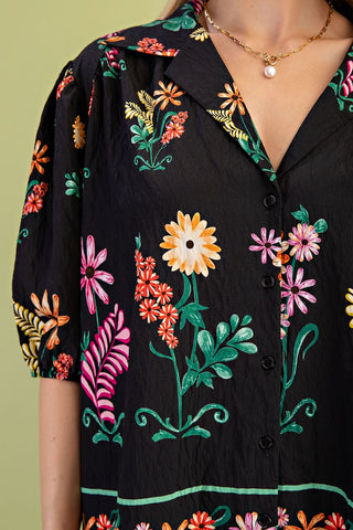 Isabella Floral Button Down